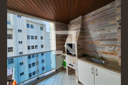 Varanda Gourmet de apartamento para alugar com 1 quarto, 87m² em Embaré, Santos