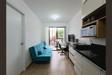 Sala/Cozinha de apartamento para alugar com 1 quarto, 26m² em Vila Olímpia, São Paulo