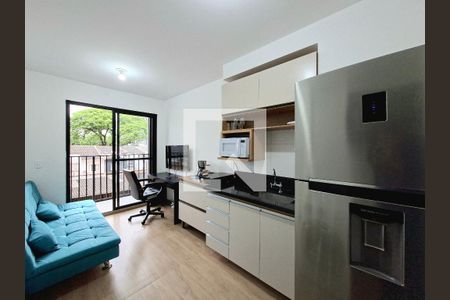 Sala/Cozinha de apartamento para alugar com 1 quarto, 26m² em Vila Olímpia, São Paulo