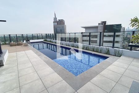 Área comum - Piscina de apartamento à venda com 1 quarto, 27m² em Pinheiros, São Paulo