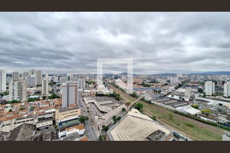 Vista Varanda da Sala/Cozinha de apartamento para alugar com 1 quarto, 31m² em Água Branca, São Paulo