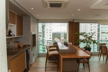 Varanda gourmet de apartamento à venda com 3 quartos, 194m² em Campo Belo, São Paulo