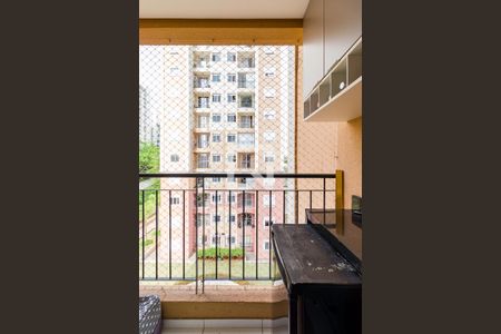 Varanda da Sala de apartamento à venda com 2 quartos, 55m² em Vila Andrade, São Paulo