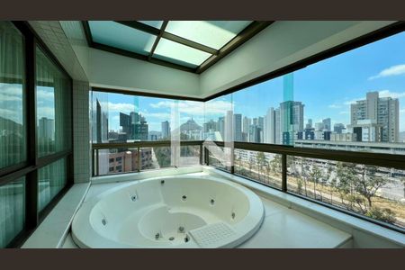 Varanda da Sala de apartamento à venda com 4 quartos, 288m² em Belvedere, Belo Horizonte