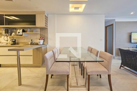 Sala de apartamento para alugar com 4 quartos, 143m² em Jardim das Conchas, Guarujá