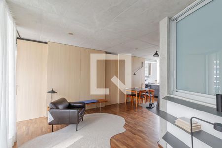 Sala de apartamento para alugar com 1 quarto, 68m² em Vila Nova Conceição, São Paulo