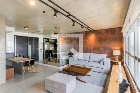 Sala de apartamento à venda com 1 quarto, 70m² em Campo Belo, São Paulo