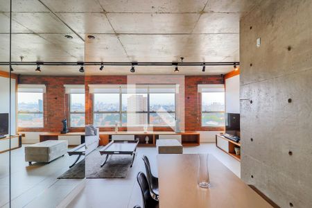 Sala de apartamento à venda com 1 quarto, 70m² em Campo Belo, São Paulo