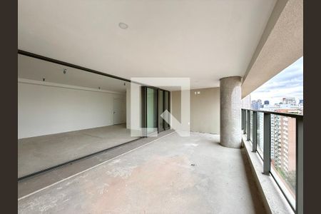 Varanda da Sala de apartamento à venda com 4 quartos, 213m² em Cidade Monções, São Paulo