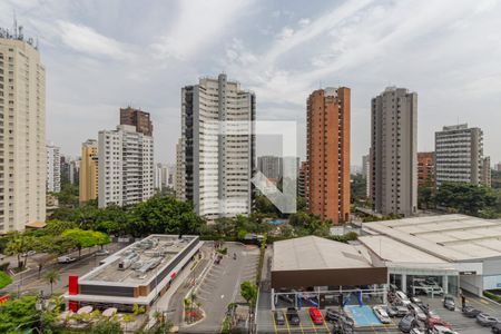 Sacada da Sala de apartamento para alugar com 1 quarto, 57m² em Vila Andrade, São Paulo