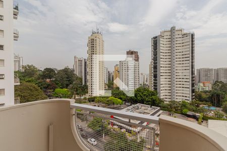 Sacada da Sala de apartamento para alugar com 1 quarto, 57m² em Vila Andrade, São Paulo
