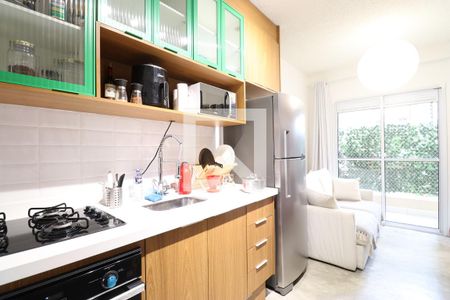 Sala/Cozinha de apartamento para alugar com 1 quarto, 33m² em Parque Industrial Tomas Edson, São Paulo