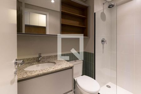 Banheiro de kitnet/studio à venda com 1 quarto, 25m² em Santa Efigênia, São Paulo