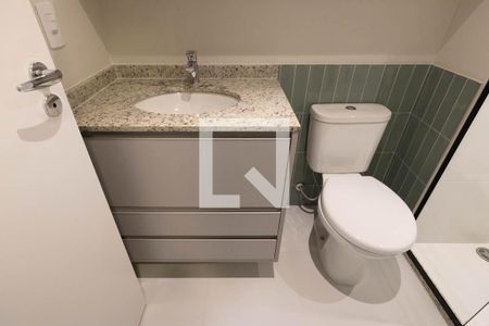 Banheiro de kitnet/studio à venda com 1 quarto, 25m² em Santa Efigênia, São Paulo