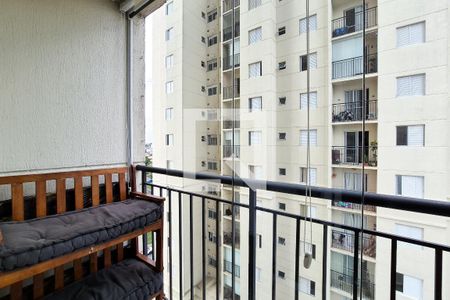 Varanda da Sala de apartamento à venda com 2 quartos, 48m² em Bairro dos Casa, São Bernardo do Campo