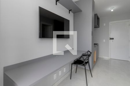 Sala/Cozinha de apartamento à venda com 1 quarto, 27m² em Campo Belo, São Paulo