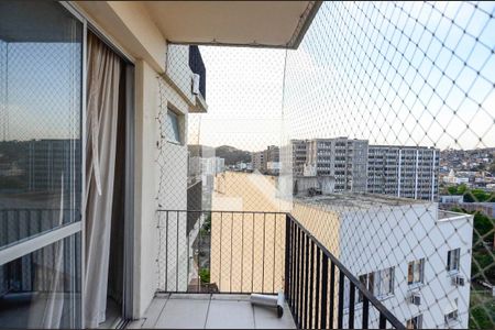 Varanda da Sala de apartamento à venda com 1 quarto, 63m² em Maracanã, Rio de Janeiro