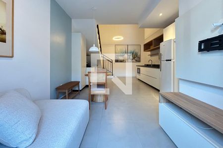 Sala  de apartamento para alugar com 1 quarto, 63m² em Centro, Florianópolis