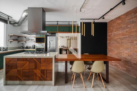 Sala/Cozinha de apartamento para alugar com 2 quartos, 80m² em Itaim Bibi, São Paulo