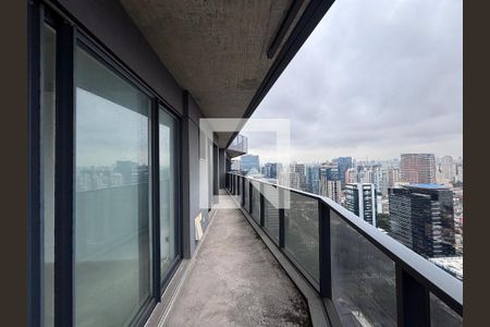 Varanda da Sala/Cozinha de apartamento à venda com 2 quartos, 154m² em Vila Olímpia, São Paulo