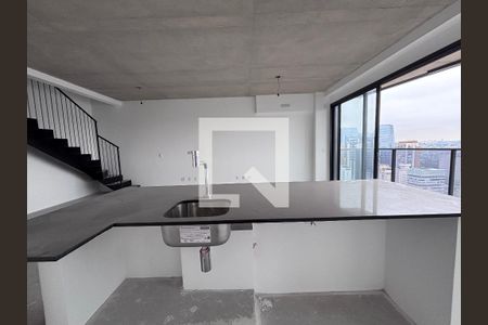 Sala/Cozinha de apartamento à venda com 1 quarto, 154m² em Vila Olímpia, São Paulo