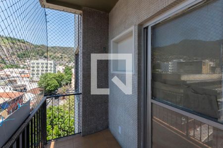 Varanda da Sala de apartamento à venda com 2 quartos, 64m² em Andaraí, Rio de Janeiro