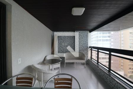 Varanda da Sala de apartamento para alugar com 5 quartos, 300m² em Barra Funda, Guarujá