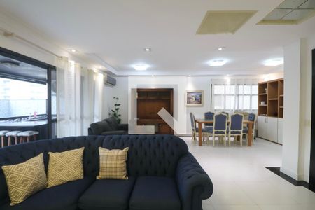 Sala de apartamento para alugar com 5 quartos, 300m² em Barra Funda, Guarujá