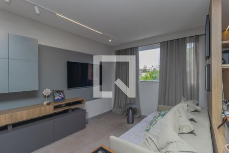 Sala de apartamento à venda com 3 quartos, 127m² em Cidade Nova, Belo Horizonte