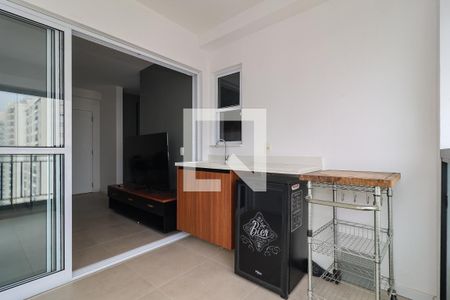 Varanda da Sala de apartamento para alugar com 2 quartos, 58m² em Vila Andrade, São Paulo