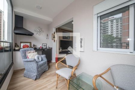 Varanda da Sala de apartamento à venda com 3 quartos, 75m² em Campo Belo, São Paulo