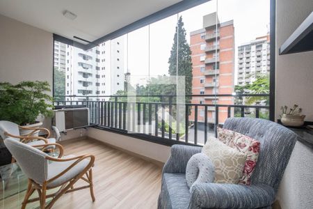Varanda da Sala de apartamento à venda com 3 quartos, 75m² em Campo Belo, São Paulo