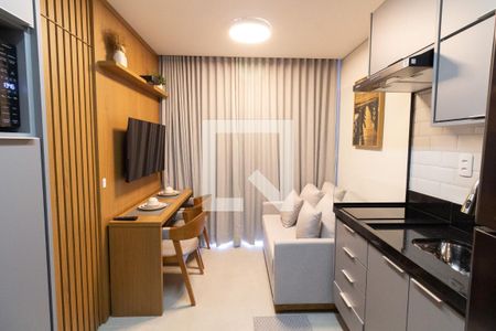 Sala /Cozinha de apartamento para alugar com 1 quarto, 25m² em Vila Butantã, São Paulo