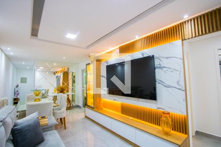 Sala de apartamento à venda com 2 quartos, 107m² em Vila Pires, Santo André