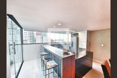 Sala/Cozinha de apartamento à venda com 3 quartos, 160m² em Luxemburgo, Belo Horizonte