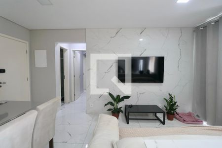 Sala de apartamento para alugar com 2 quartos, 140m² em Loteamento Joao Batista Juliao, Guarujá