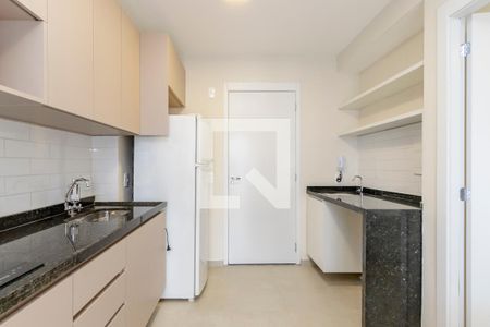 Sala/Cozinha de apartamento à venda com 1 quarto, 27m² em Campo Belo, São Paulo