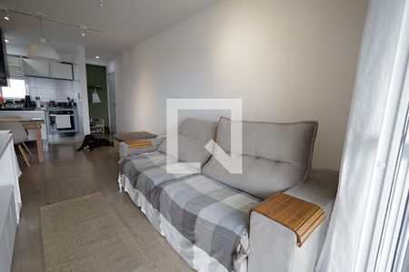 Sala de apartamento à venda com 3 quartos, 88m² em Vila Eldizia, Santo André
