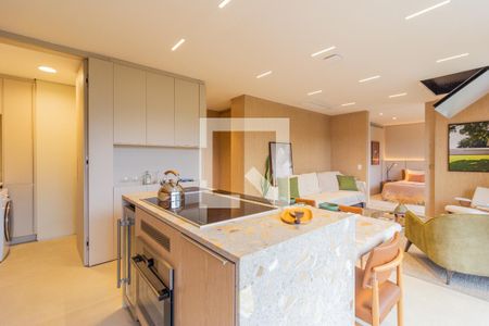 Sala/Cozinha de apartamento à venda com 1 quarto, 82m² em Jardim Paulista, São Paulo