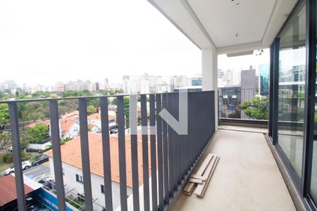 Varanda da Sala de apartamento à venda com 1 quarto, 156m² em Jardim Paulista, São Paulo