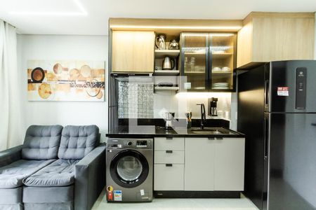 Sala/Cozinha de apartamento para alugar com 1 quarto, 27m² em Vila Olímpia, São Paulo