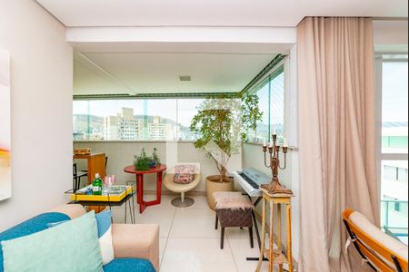 Varanda da Sala de apartamento à venda com 4 quartos, 140m² em Buritis, Belo Horizonte
