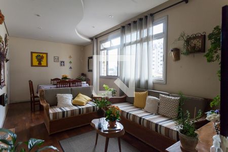 Sala de TV de apartamento à venda com 4 quartos, 120m² em Serra, Belo Horizonte