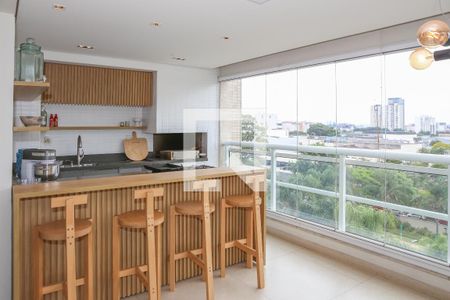 Varanda Gourmet de apartamento à venda com 3 quartos, 200m² em Vila Leopoldina, São Paulo
