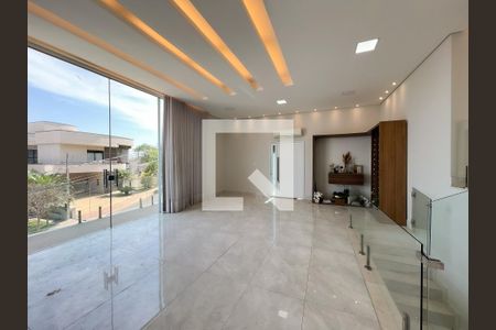 Sala de casa de condomínio para alugar com 3 quartos, 390m² em Gquitba, Valinhos