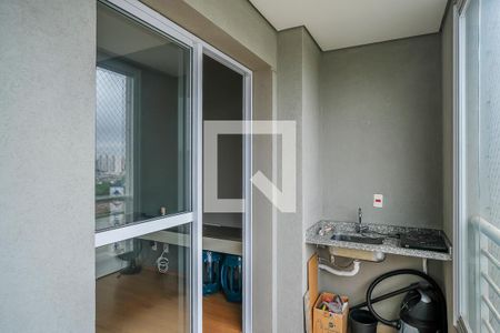 Varanda de kitnet/studio para alugar com 1 quarto, 44m² em Centro, São Caetano do Sul