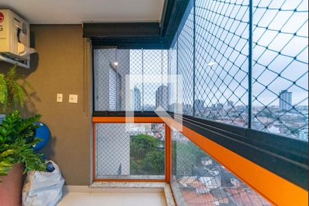Varanda Gourmet de apartamento à venda com 2 quartos, 70m² em Vila Curuçá, Santo André