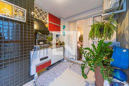 Varanda Gourmet de apartamento à venda com 2 quartos, 70m² em Vila Curuçá, Santo André