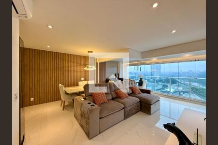 Sala de apartamento à venda com 2 quartos, 84m² em Jardim Caravelas, São Paulo