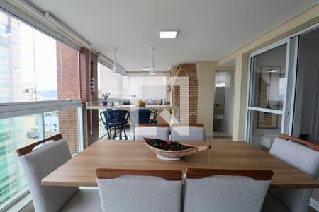 Varanda da Sala de apartamento para alugar com 3 quartos, 120m² em Balneário Guarujá, Guarujá